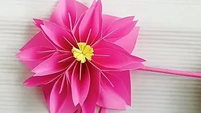 3D flower origami